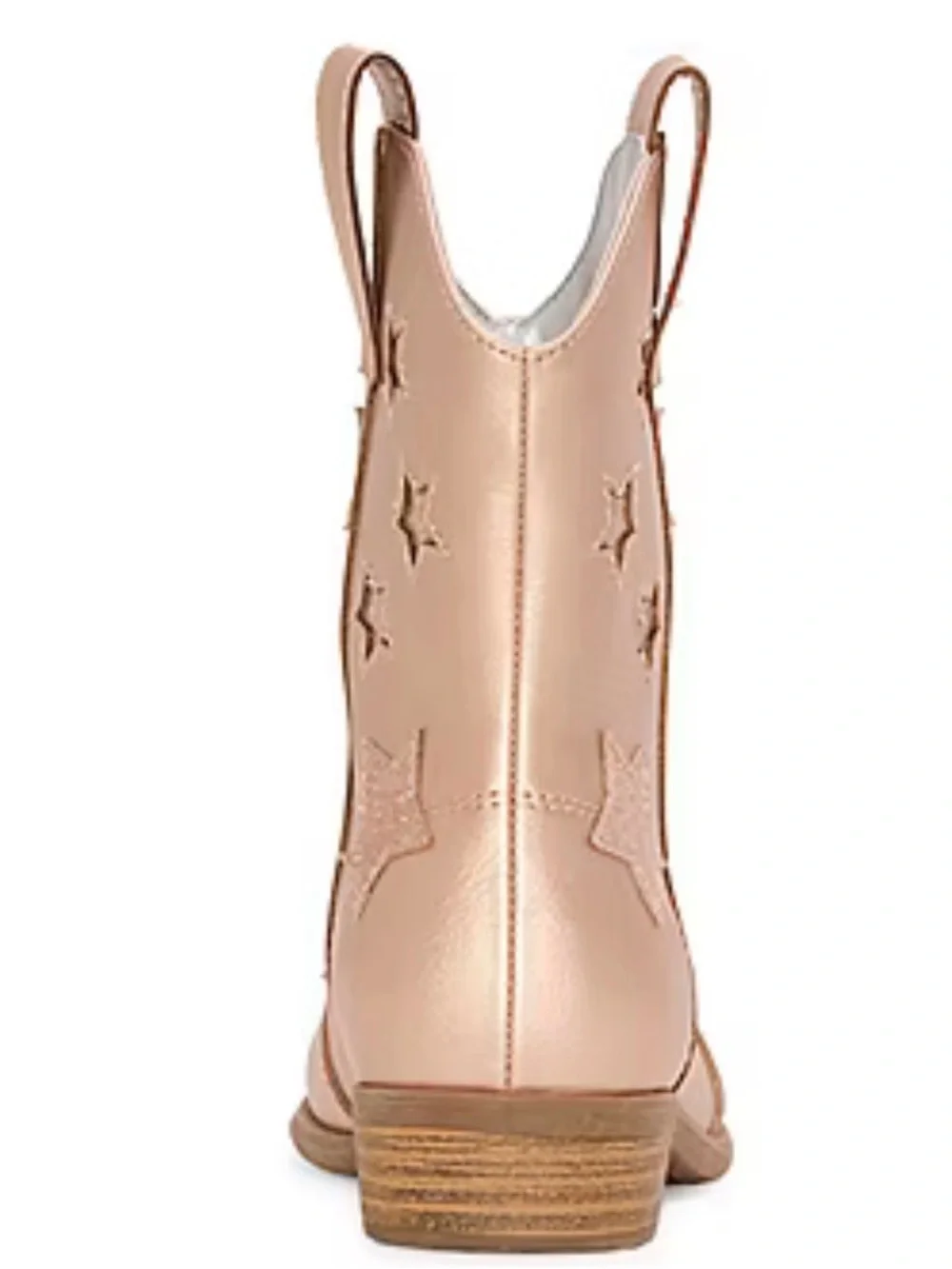 NWT Thereabouts Big Kid Girls Sienna Flat Heel Glitter Stars Western  Boots